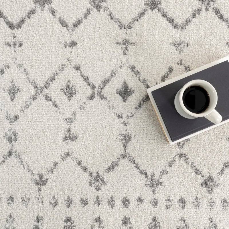nuLOOM 2x16 Moroccan Blythe Area Rug, Grey, Faded Bohemian Design, Stain Resistant, For Bedroom, Dining Room, Living Room, Hallway, Office, Kitchen, Entryway - Image 5